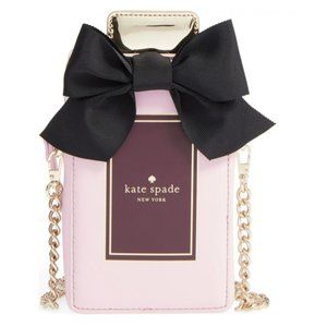 kate spade on pointe pink perfume bottle crossbody bag purse nwot
